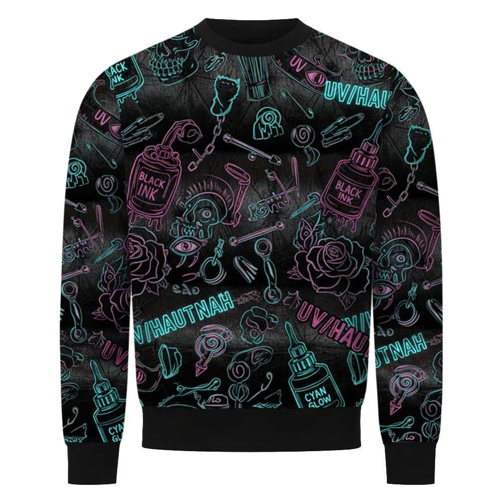 UV//Hautnah Alloverprint Sweatshirt - Urban Vibe Cloth & Co.