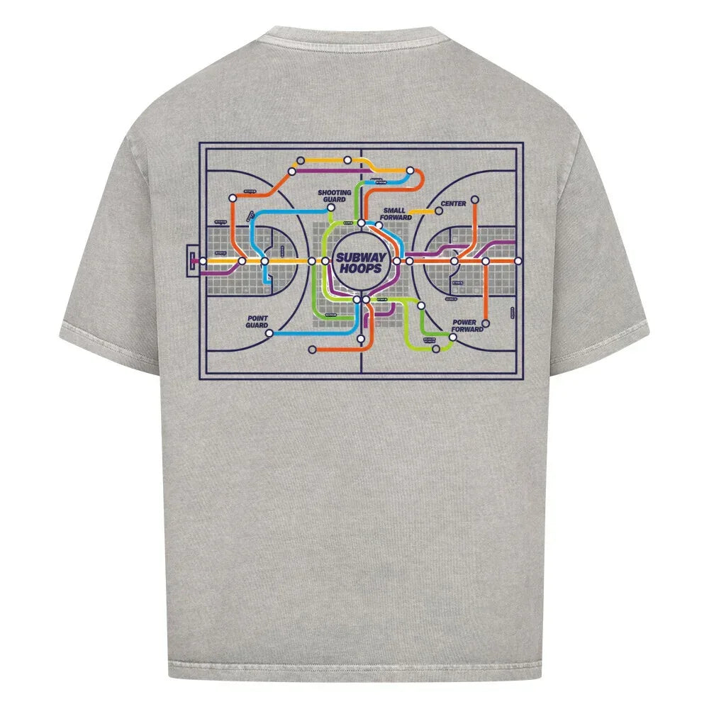 Urban Vibe "SUBWAY HOOPS" VACANCY Oversized Shirt - Urban Vibe Cloth & Co.
