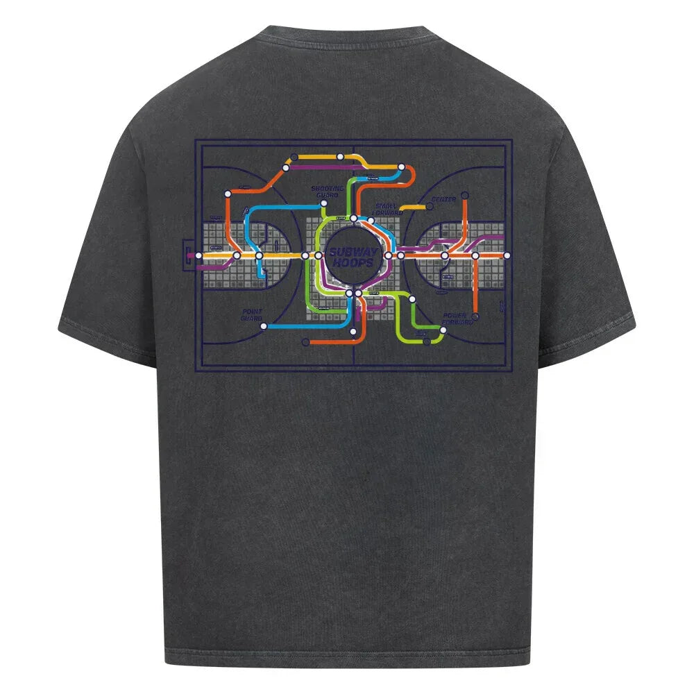 Urban Vibe "SUBWAY HOOPS" VACANCY Oversized Shirt - Urban Vibe Cloth & Co.