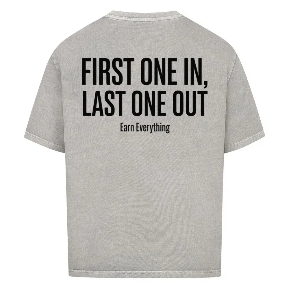 Urban Vibe "FIRST ONE IN, LAST ONE OUT" VACANCY Oversized Shirt - Urban Vibe Cloth & Co.