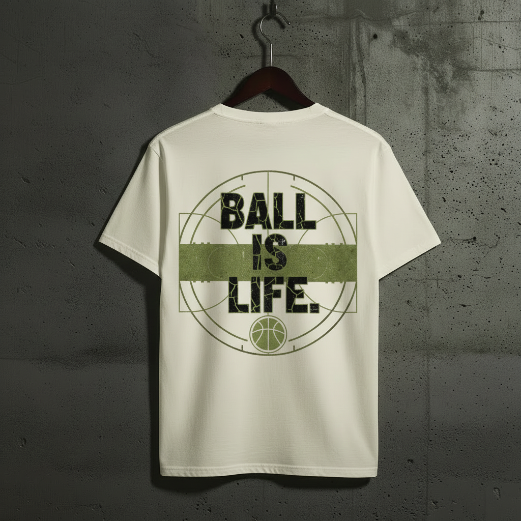 Urban Vibe "BALL IS LIFE." VACANCY Oversized Shirt