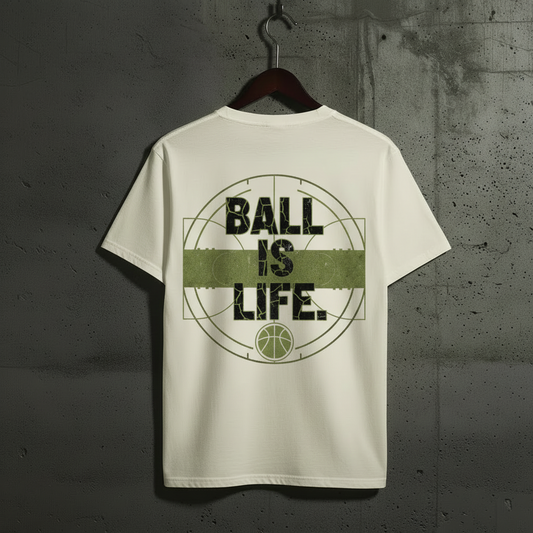 Urban Vibe "BALL IS LIFE." VACANCY Oversized Shirt