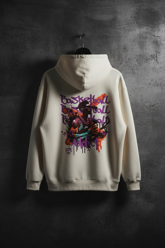 Basketball Addict Hoodie – Mockup