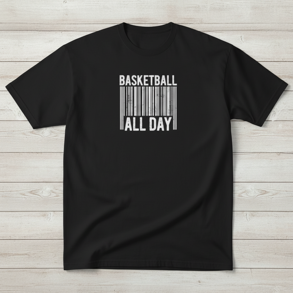Urban Vibe "BASKETBALL ALL DAY" HigherBlanks Premium T-Shirt