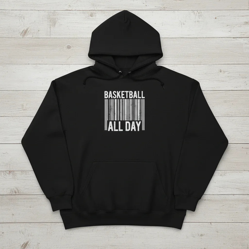Urban Vibe "BASKETBALL ALL DAY" Classic Hoodie