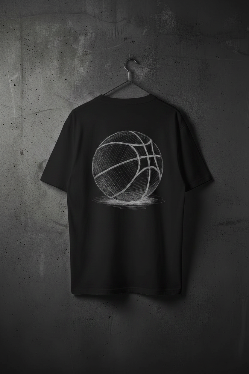 Basketball Stencil Basic Shirt Unisex