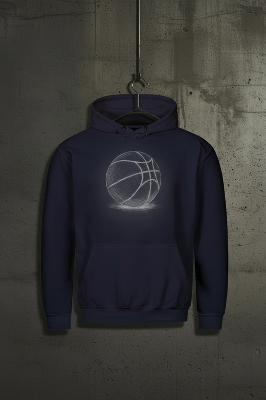 Basketball Stencil Classic Hoodie