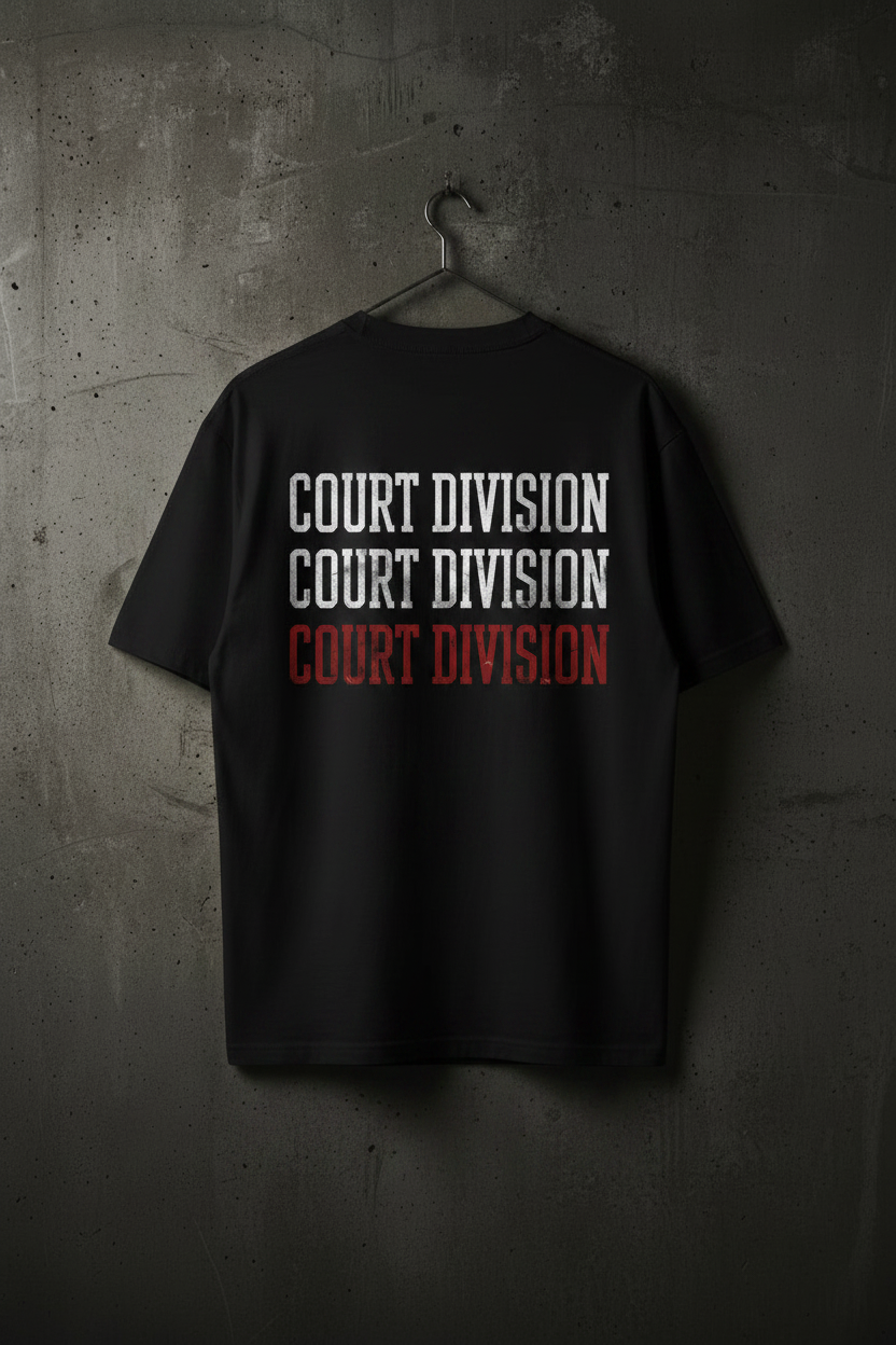 Urban Vibe "COURT DIVISION" VACANCY Oversized Shirt