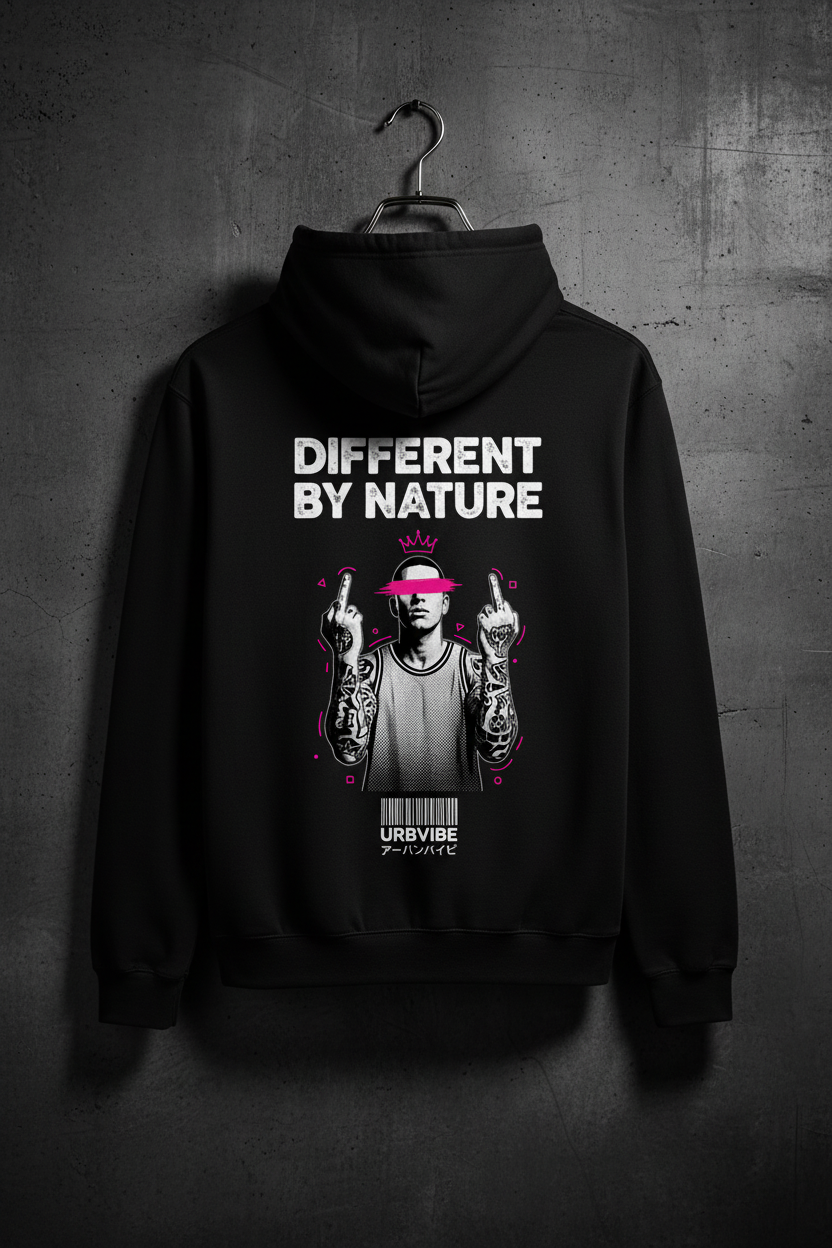 Different By Nature – Schwarz Mockup