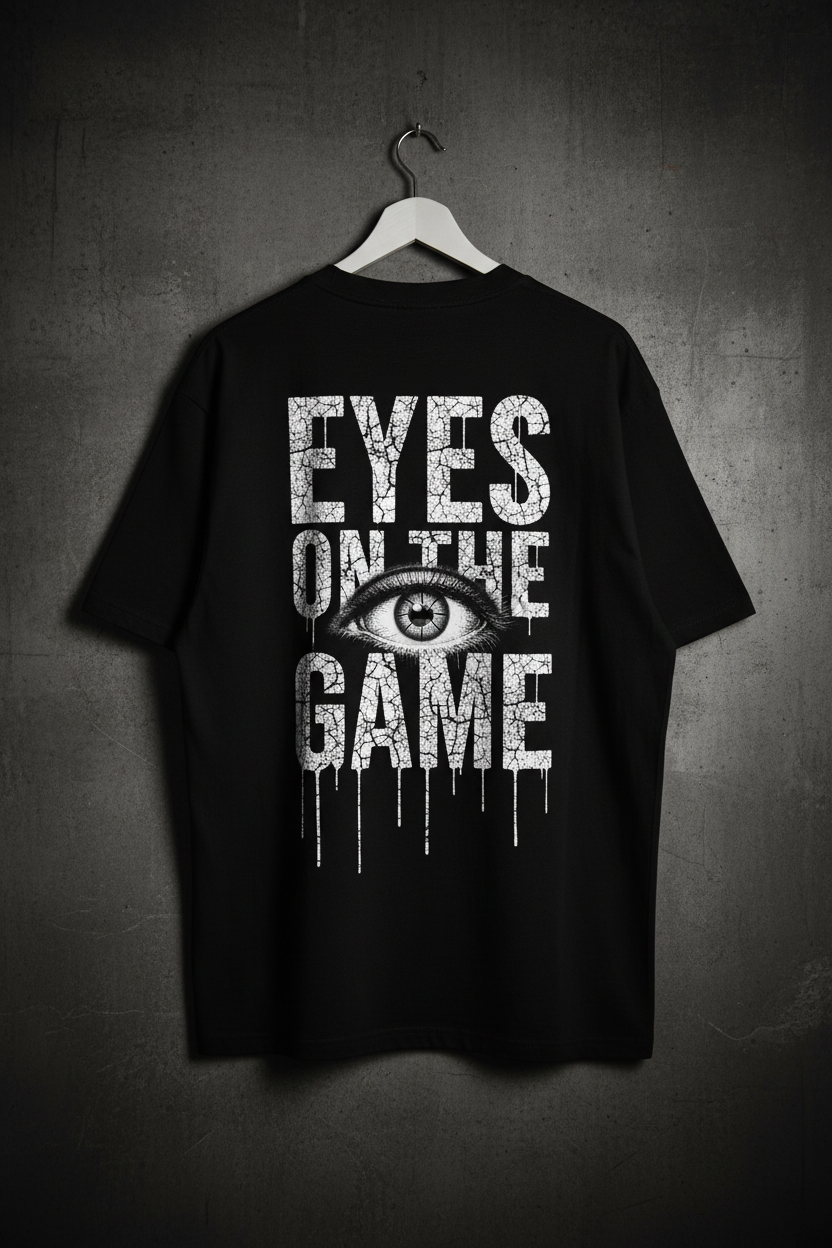 Eyes on the Game Oversized Shirt Mockup