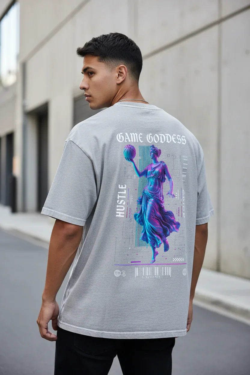 Game Goddess Grey T-Shirt Mockup