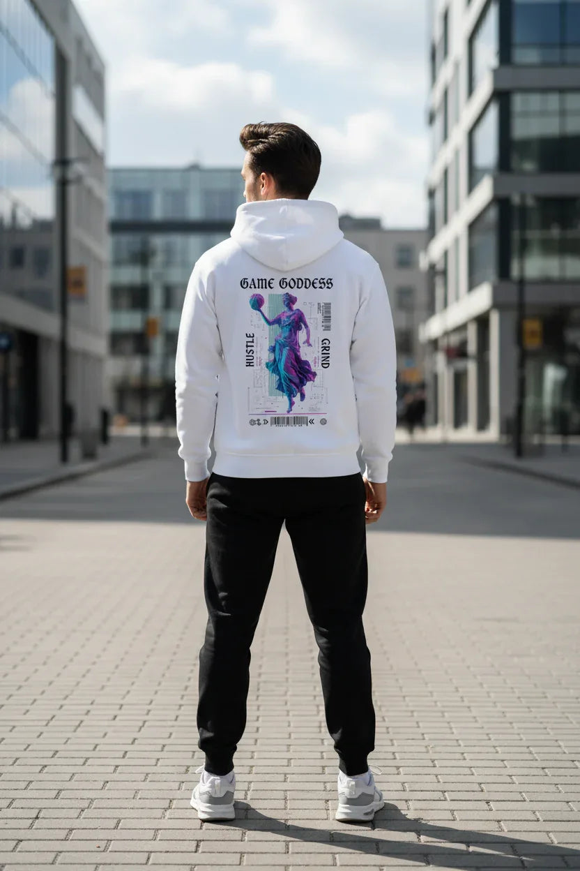 Game Goddess White Hoodie Mockup