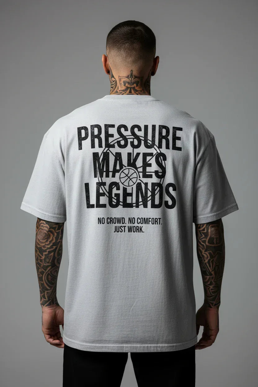 Urban Vibe "PRESSURE MAKES LEGENDS" VACANCY Oversized Shirt - Urban Vibe Cloth & Co.