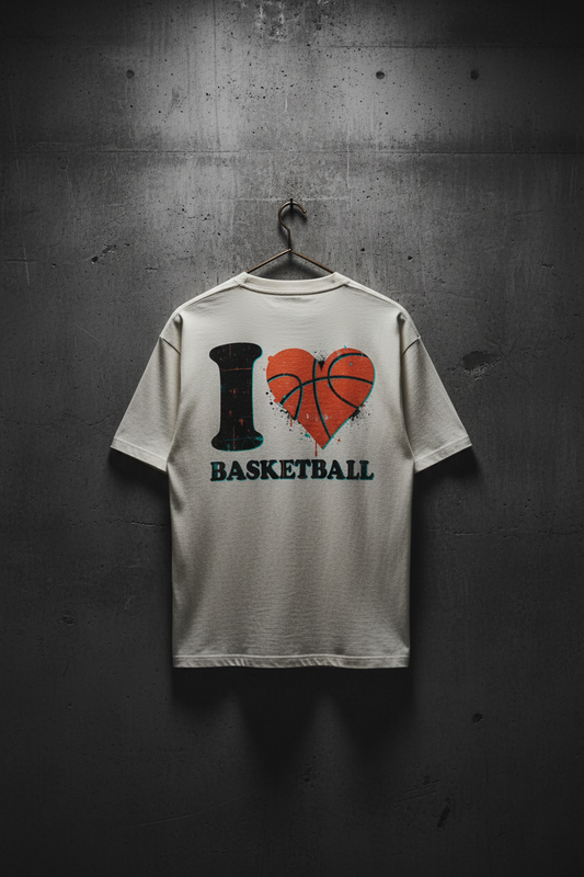Urban Vibe "I LOVE BASKETBALL" VACANCY Oversized Shirt
