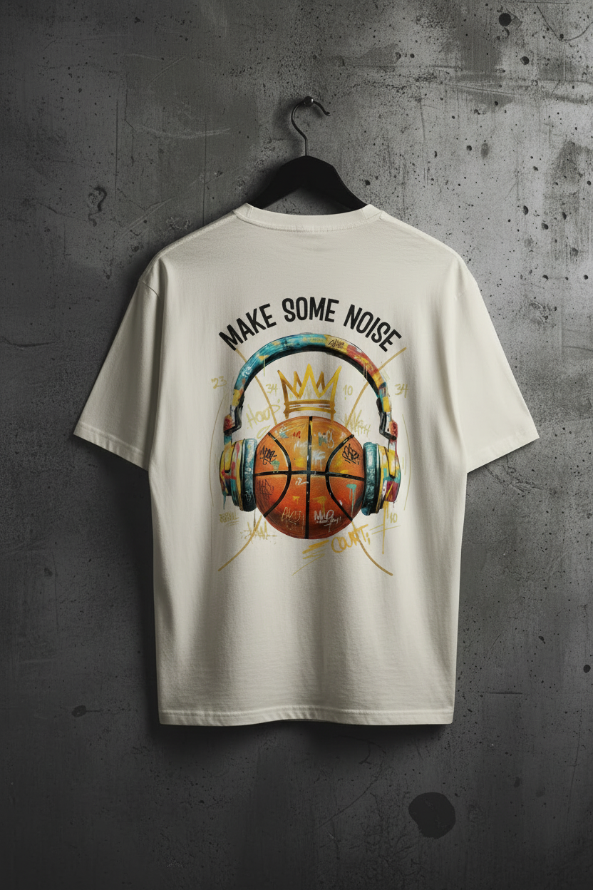 Make Some Noise Oversized Shirt Mockup