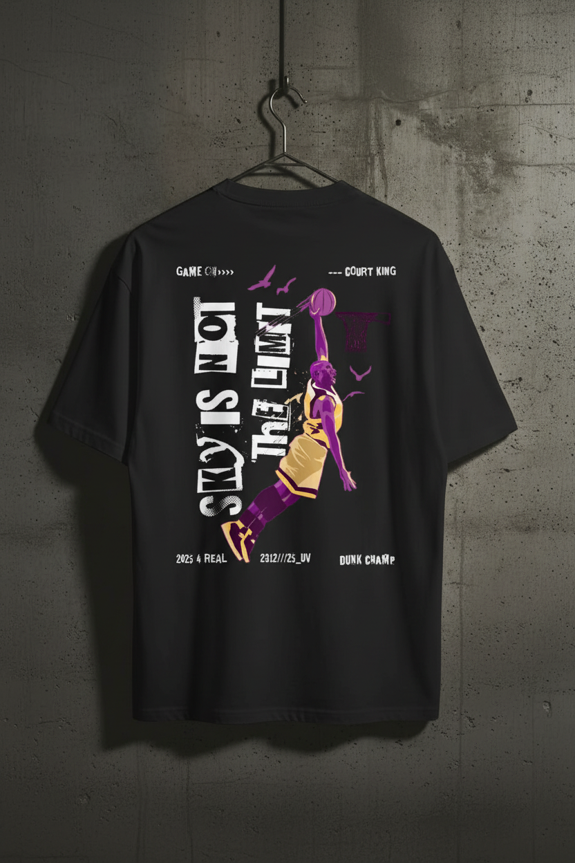 Sky's Not The Limit Premium T-Shirt | Basketball Streetwear | Urban Vibe