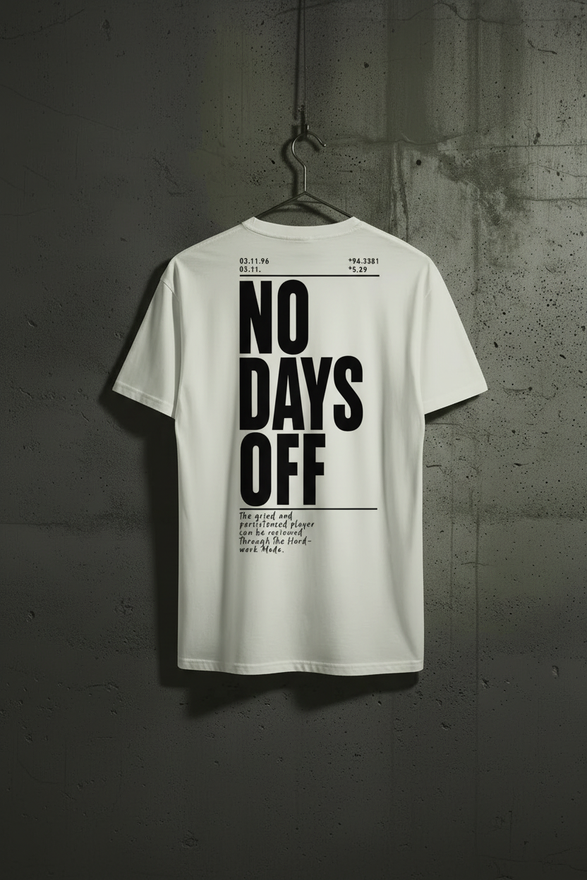 NO DAYS OFF Oversized Shirt