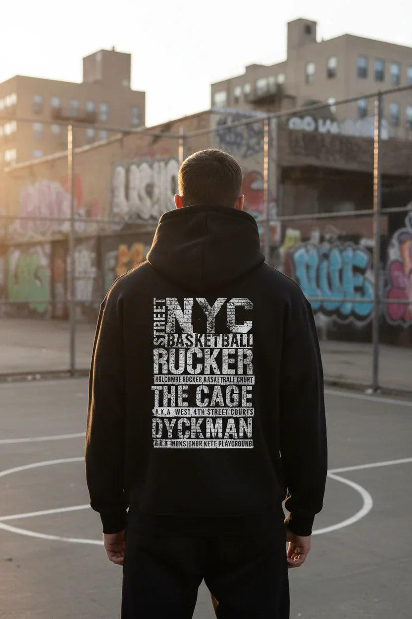 NYC Basketball Hoodie Mockup