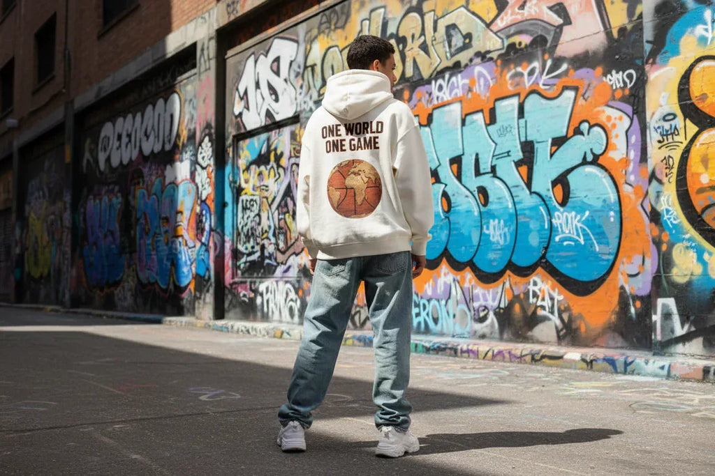 Urban Vibe "ONE WORLD ONE GAME" VACANCY Oversized Hoodie - Urban Vibe Cloth & Co.
