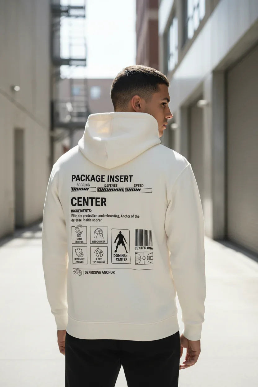 Package Insert Center Hoodie Mockup