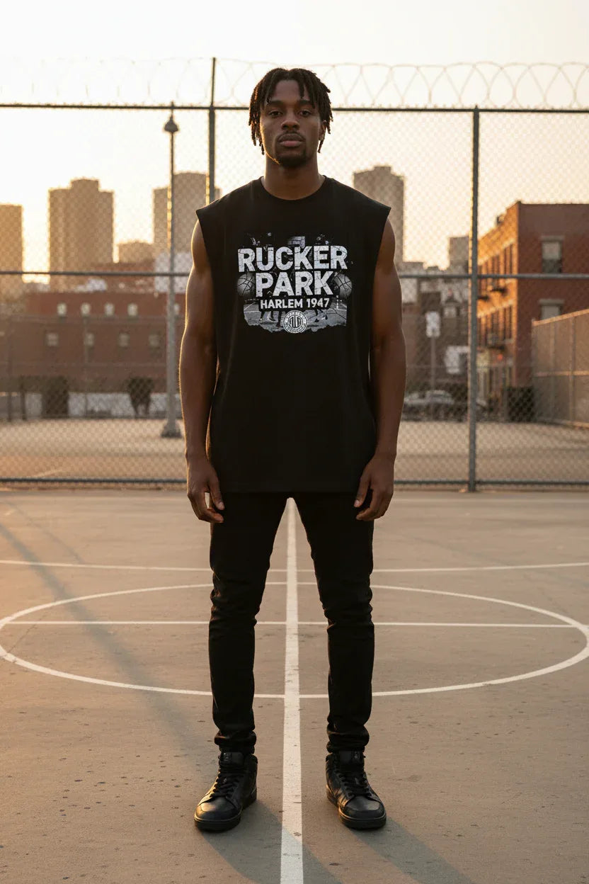 Rucker Park Oversized Tank Top Mockup
